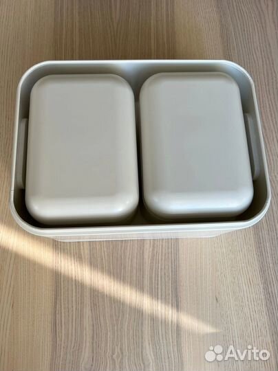 Икеа сника Контейнер с крышкой, 3 штуки