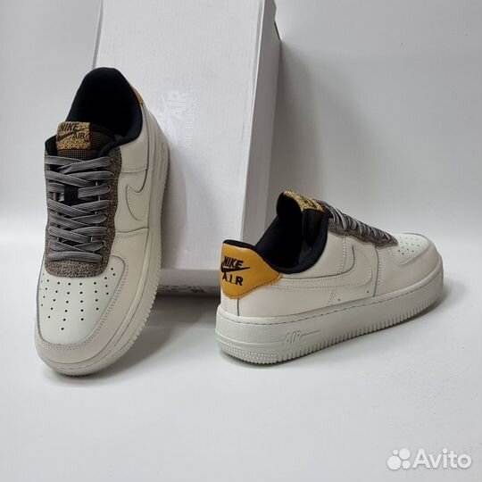 Кроссовки мужские nike air force 1 черные осенние