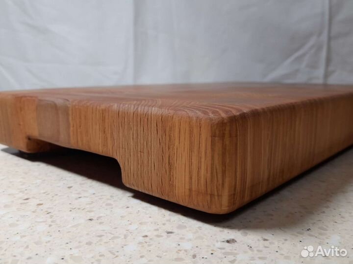 Торцевая разделочная доска из дуба и бука