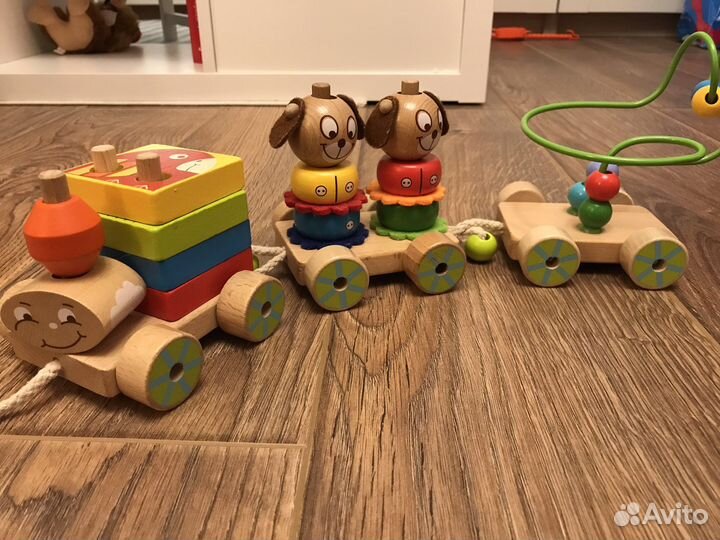 Паровоз сортер каталка чух-чух