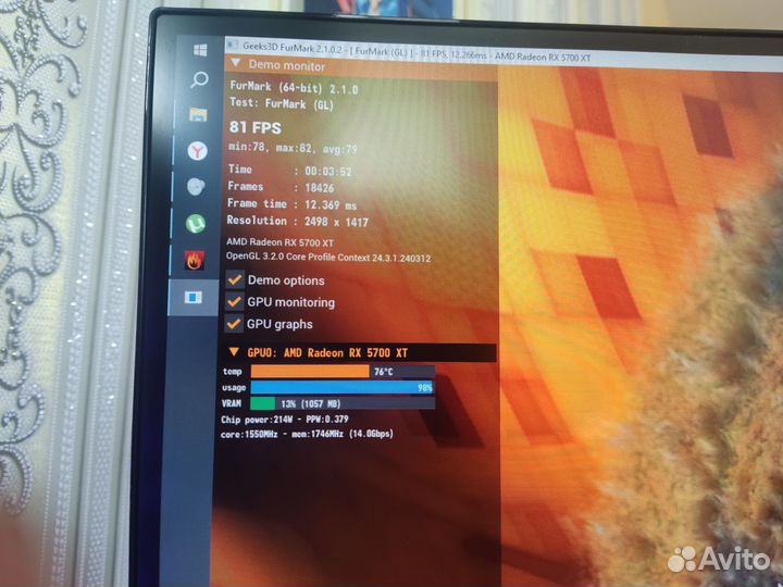 Видеокарта rx 5700xt