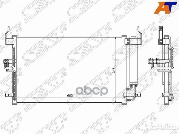 Радиатор кондиционера Hyundai Elantra 00-09 / C