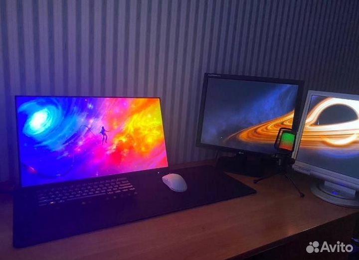 Игровой пк полный комплект с мониторами
