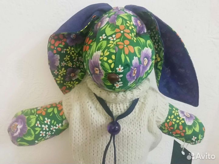 Зайка текстильный