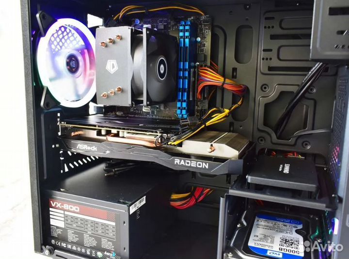 Игровой пк Ryzen 5 16gb/RX мощный