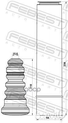 К-кт пыльник+отбойник амортизатора заднего Ford