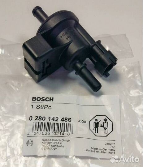 Клапан вентиляции бака 0 280 142 486 Bosch