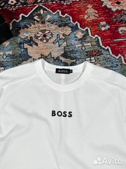 Футболка мужская белая Hugo Boss