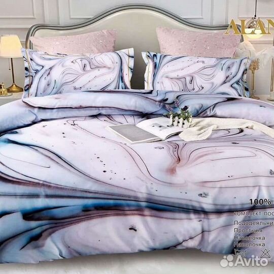 Постельное бельё, сатин (хлопок)