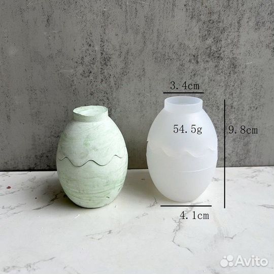 Молд, форма силиконовая для свечи, мыла, гипса