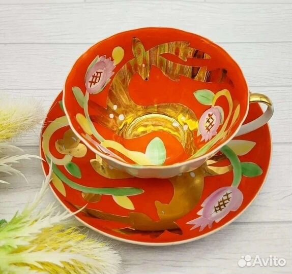 Чайная пара Дулево