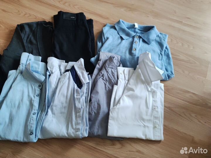 Рубашки для школы 152, брюки, кардиган