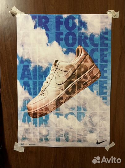 Плакат nike air force а2 60х42