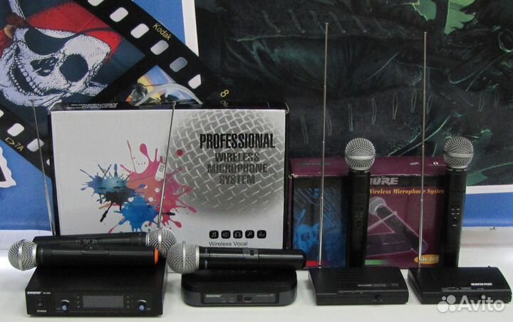 Микрофоны Shure SM-PGX-GLX 58 Вокал 5шт Радио Pro