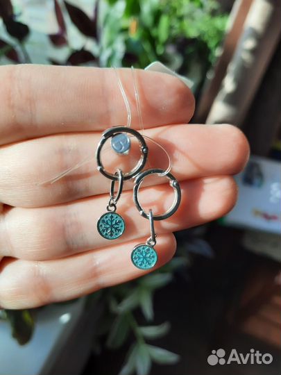 Серьги трансформеры Sokolov серебро, новые