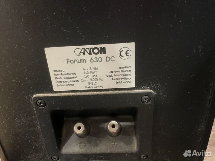 Колонки canton fonum 630 DC