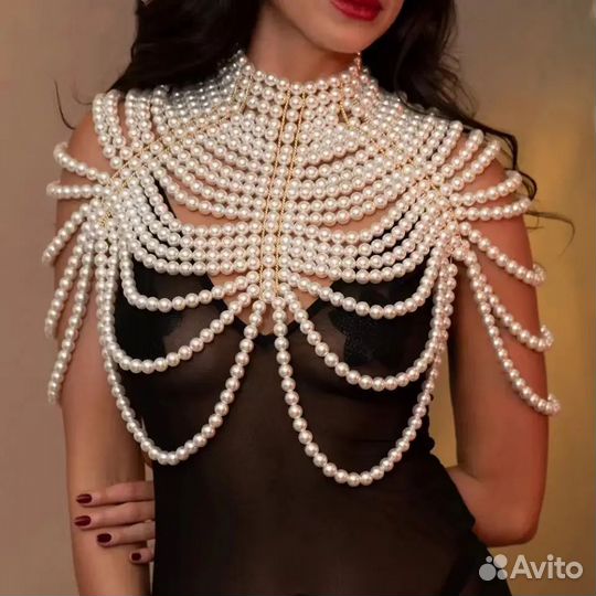 Колье бусы ожерелье