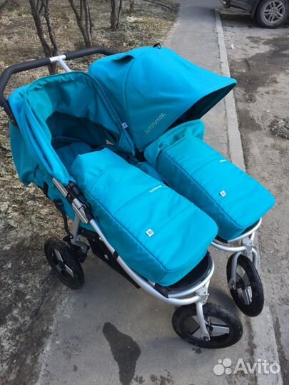 Коляска для двойни Bumbleride Indie Twin 2 в 1