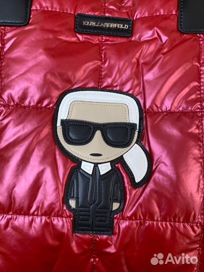 Шопер Karl Lagerfeld красный lux