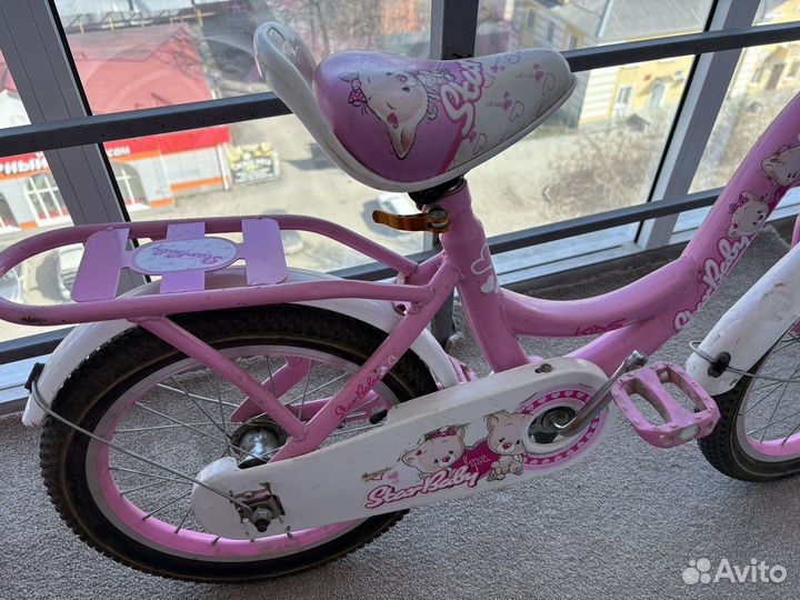 Велосипед для девочки 4-6 лет