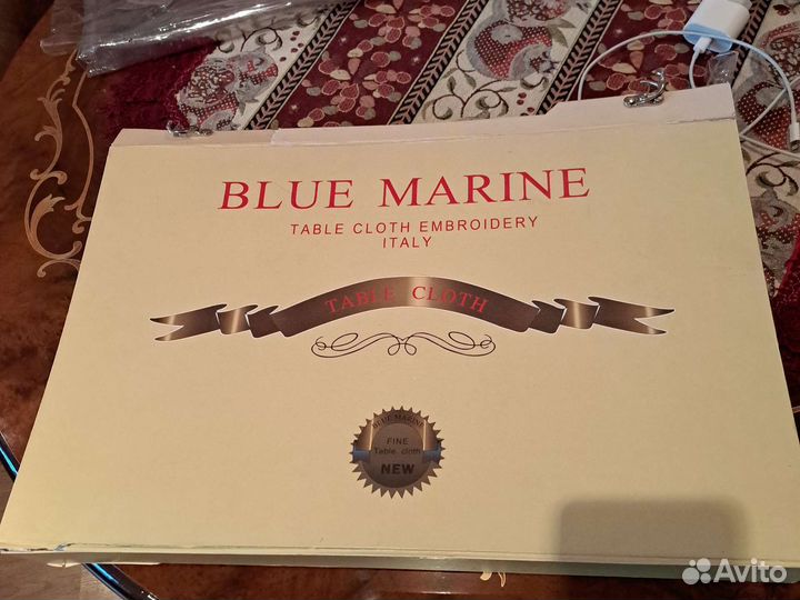 Салфетки от скатерти blue marine