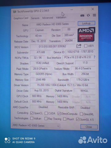 Видеокарты Radeon HD 6970 2GB объявление продам
