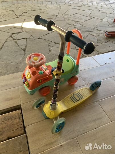 Самокат детский трехколесный бу