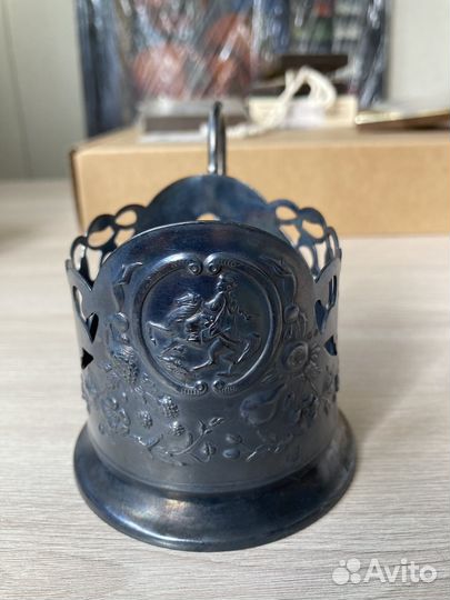 Подстаканник Богдан Хмельницкий мельхиор