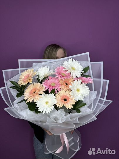 Герберы. Букет гербер цветы Доставка цветов