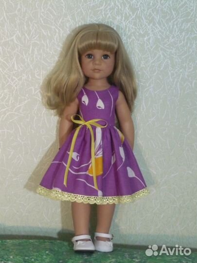Сиреневое платье для Готц 50 см
