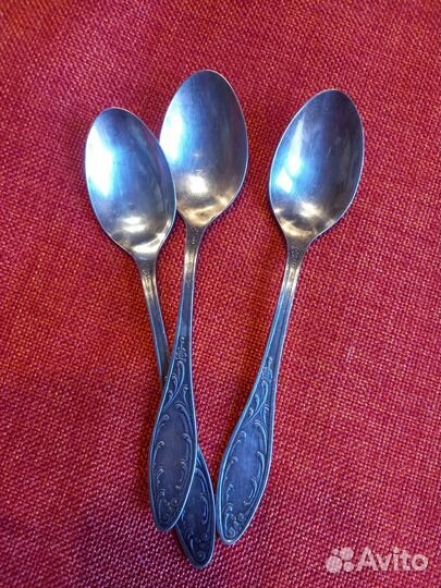 Ложки чайные мельхиор