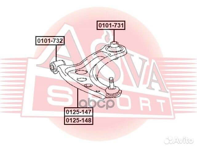Сайлентблок 0101-731 asva