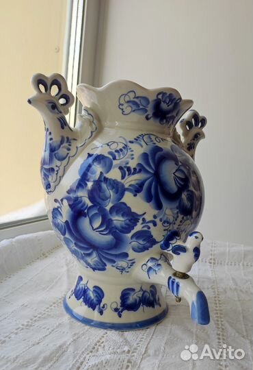 Гжель посуда в ассортименте