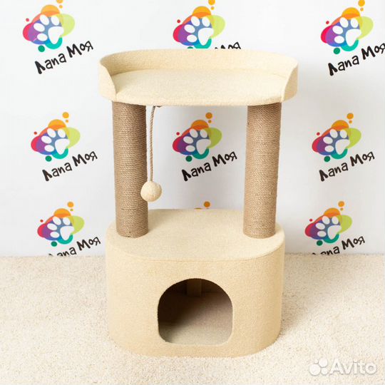 Домик-когтеточка для кошек, 90 см. Арт 18