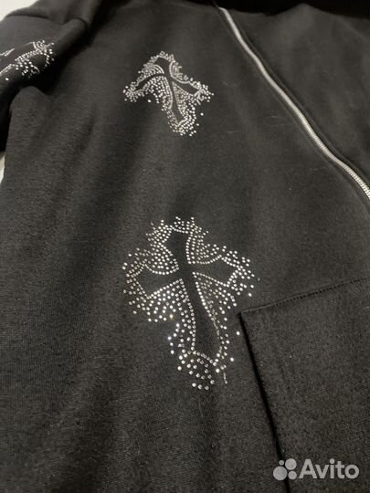 Зип худи с крестами