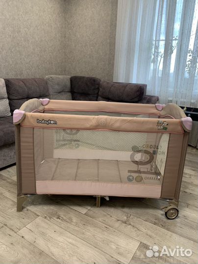 Детская кроватка манеж складная