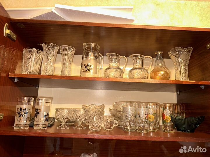 Посуда салатник хрусталь ваза пепельница рюмка