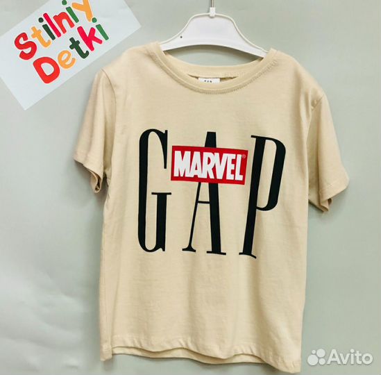 Костюм Детский новый Gap Marvel футболка и шорты