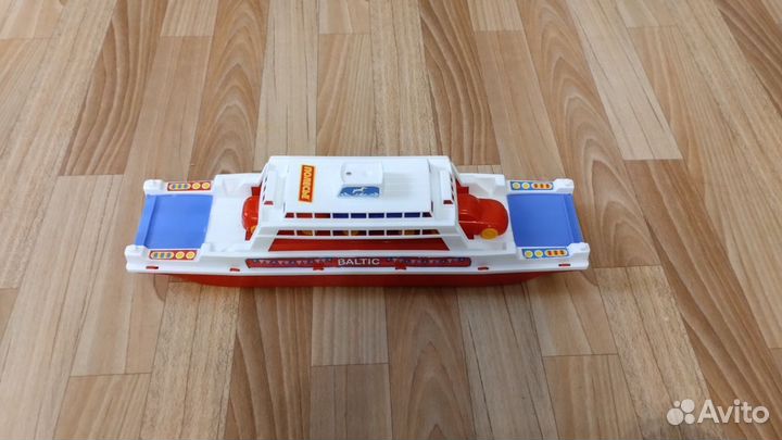 Игрушечный корабль-паром Полесье 4 автомобиля
