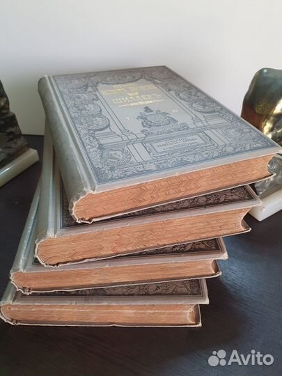 Антикварные книги в 4х томах 1901г Шиллер т.1-4