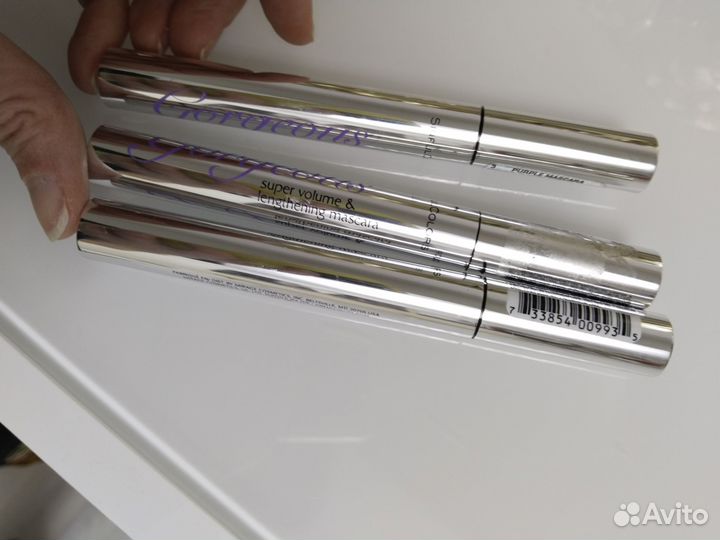 Тушь для ресниц коричневая 3 шт