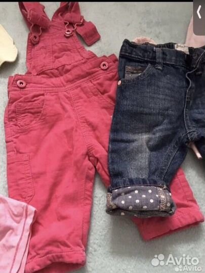 Детские вещи пакетом на девочку 68