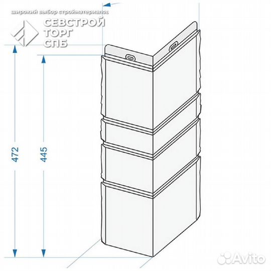 Угол наружный Docke Burg New пшеничный