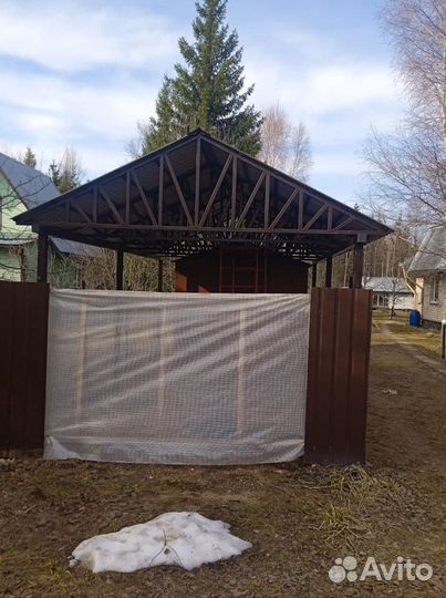 Навес для авто 5х5.5