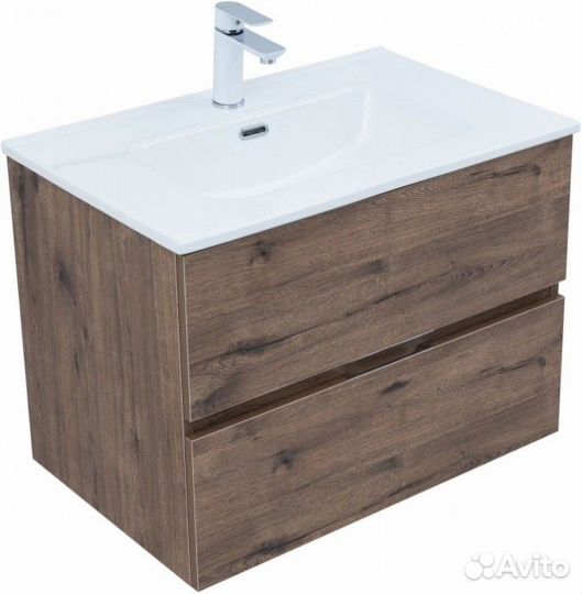 Мебель для ванной Aquanet Алвита New 70 с ящиками дуб веллингтон табак