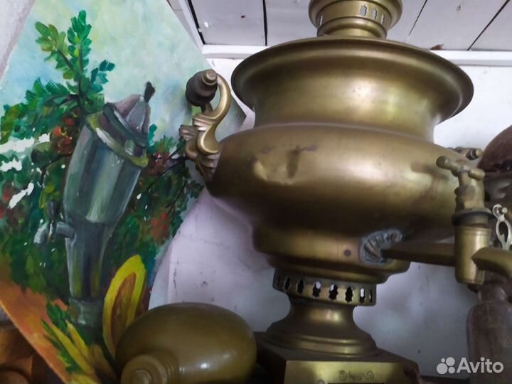 Старинный медный тульский самовар 170 лет