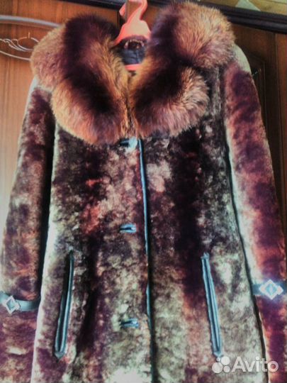 Шуба стриженая мутоновая