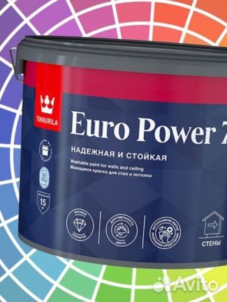 Tikkurila Euro Power 7 База С бесцветная 9л