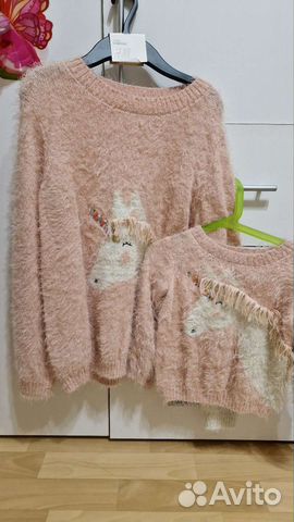 Свитер мама дочка family look