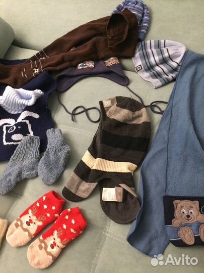 Пакет вещей Шапки шарфы шлем Reima варежки на 2-4г